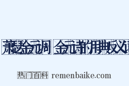 萧瑟金元调·金元诗的用典反义词是什么意思的图片